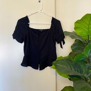 Black crop top